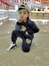 G.DUCKKIDS男童套裝秋冬款三件套裝嬰兒童純棉小孩寶寶衣服0冬裝1-2-3歲外套 MSN毛毛熊雙層三件套灰色 加絨 100cm 曬單實拍圖