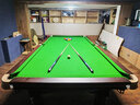 笛牌（Dessini）標準成人家用中式黑八臺球桌美式8球國標商用鋼庫九球桌大理石 棕色頂配(送貨包安裝) 曬單實(shí)拍圖