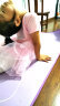 铁箭（TIEJIAN） 儿童舞蹈服女童练功形体服蓬蓬裙连体服芭蕾舞演出服培训班服装 粉红色短袖 130cm 实拍图