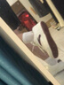 安踏（ANTA）元年女鞋板鞋冬季厚底增高休閑鞋復(fù)古潮流運(yùn)動鞋小白鞋女 象牙白/絳紅色-7 38.5 曬單實(shí)拍圖