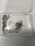 丸世魚鉤 散裝長柄歪嘴有倒刺魚勾釣魚配件 3號（50枚/盒） 曬單實拍圖