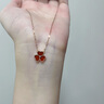 心言心語(yǔ) 18K玫瑰金鉆石三葉草項鏈女輕奢鎖骨鏈紀念日生日禮物送女友老婆 18K金三葉草項鏈+輕奢禮盒 曬單實(shí)拍圖