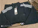 阿迪達斯（adidas）羽絨服男裝 2025冬季新款運動(dòng)服戶(hù)外防寒保暖服連帽休閑羽絨外套 KH3987/黑色/三條紋/主推 M 曬單實(shí)拍圖