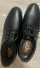 讴步（oubu）英伦牛皮商务休闲皮鞋男婚鞋正装工作皮鞋 黑色-四季款 41 实拍图