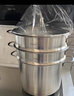 Momscook304不銹鋼蒸鍋湯鍋三層蒸鍋多層蒸鍋電磁爐燃?xì)馔ㄓ么笕萘繙翦?26x20cm三層蒸鍋(MT26ST3) 26cm 三層蒸鍋 曬單實(shí)拍圖