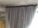 贝格奥（BEI GE AO） 贝格奥 简约现代雪尼尔窗帘奢华定制高档窗帘客厅双色拼接提花遮光窗帘卧室 浅蓝色拼米白 加工打孔（定制尺寸每米宽2.7米高） 实拍图