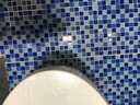 永福里游泳池浴室衛(wèi)生間水晶玻璃馬賽克瓷磚背景墻藍色廚房磚地板磚 湖光水色 30x30 曬單實拍圖