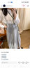 無(wú)印良品（MUJI）IDEE 女式 強捻 兩穿裙 女夏季款裙子 棉麻 吊帶裙  GAD14C4S 藍灰色 L (165/72A) 曬單實(shí)拍圖