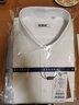 恒源祥男士短袖襯衫夏季純棉DP免燙商務(wù)正裝純色上班職業(yè)工裝休閑白襯衣 純白色 MT001-D 44 （180/108A） 曬單實(shí)拍圖