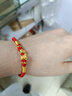 蒂蔻 黃金轉(zhuǎn)運珠手鏈男女款足金十二生肖本命年組合手鏈新年禮物 六合【兔+狗】 小版 曬單實拍圖