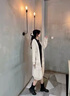 熒蒂針織衫女開(kāi)衫秋冬新款毛衣女外套女加厚寬松慵懶風(fēng)中長(cháng)款針織開(kāi)衫 灰色1 S【建議80-95斤】 曬單實(shí)拍圖