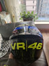 AGVK1頭盔四季通用廣角透氣全盔跑盔賽車頭盔VR46SKY RACING TEAM XL 曬單實拍圖