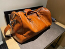 慢時(shí)光大容量真皮旅行包男士手拎包頭層牛皮行李包出差手提包運動(dòng)健身包 淺棕色 曬單實(shí)拍圖