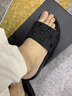 CABBEEN卡賓拖鞋男夏季新款一字涼拖鞋男潮流外穿涼鞋男軟底休閑沙灘鞋 黑色 40 曬單實(shí)拍圖