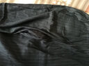 sdeer簡(jiǎn)約新潮條紋面料松緊腰抽繩裝飾時(shí)尚褲子S18460889 炭黑籃/94 M/165 曬單實(shí)拍圖