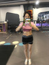 BNWTydhw運(yùn)動(dòng)短褲女羽毛球跑步健身褲假兩件防走光健身房緊身短褲彈力速干 黑色灰邊短褲 S 曬單實(shí)拍圖