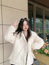 雪萊瓊斯（Shelley Jones）棉服男港風(fēng)潮牌青少年學(xué)生百搭羊羔棉襖子絨冬季加絨加厚棉衣外套 DSB210-MY108 淺灰色 XL 曬單實(shí)拍圖