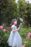蓓然美（BeiRanMay）艾莎公主裙夏季2025連衣裙女童愛莎公主裙六一兒童禮物網(wǎng)紗禮服裙 藍(lán)色公主裙 120 （參考身高：107-117CM） 曬單實拍圖