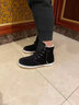 內聯(lián)升 棉鞋秋冬新款坤傳統手工千層底布鞋女羊毛燈芯絨貼膠棉鞋DN8657 黑色 37 曬單實(shí)拍圖