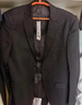 羅蒙西服套裝男士修身款職業(yè)正裝彈力西裝套裝商務(wù)新郎服結(jié)婚禮服男裝 曬單實(shí)拍圖
