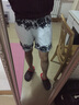 麻吉 MATCH 短褲男寬松休閑五分褲夏天直筒水墨花潮流時尚棉質(zhì)男士褲子3114 水墨花 M 曬單實拍圖