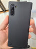 韓能 三星note10+手機殼超薄防摔磨砂無(wú)邊框硬殼保護套 三星Note10 光面無(wú)邊框 黑色 曬單實(shí)拍圖