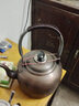 五福林 銅壺茶燒水壺復(fù)古純銅純紫銅加厚純手工大小茶壺茶具加湯壺電磁爐燃?xì)饷簹獯筇桒Q笛家用 活動把手5升光面鳴笛款【明火專用】 曬單實拍圖