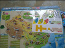 磁立方中國世界地圖磁力拼圖兒童地理拼圖卡通玩具磁性拼圖加厚版地圖 卡通少兒版大號加厚中國地圖 曬單實(shí)拍圖
