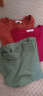 艾路丝婷夏装短袖T恤女上衣韩版修身圆领纯色棉体恤TX3361 墨绿色 155/80A/S 实拍图