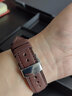 istrap法國納帕小牛皮表帶男士真皮手表帶女鏈適用天梭浪琴名匠阿瑪尼帝陀百年靈積家萬(wàn)國蝶飛海馬歐米茄 深棕同色線(xiàn)丨銀色扣 21mm 曬單實(shí)拍圖