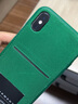 錦灝 adidas阿迪達斯iPhone11ProMax手機殼時尚潮流蘋果XR防摔三葉草網(wǎng)紅保護套防摔 5.8英寸蘋果X/XS 背插卡款綠色 曬單實拍圖