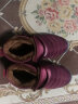 回力女鞋冬季棉鞋女保暖鞋加厚加绒妈妈鞋高帮防水雪地靴女 紫红 36 实拍图