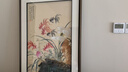 瑯櫃坊荷花魚(yú)掛畫(huà)新中式餐廳玄關(guān)裝飾畫(huà)豎版手繪工筆花鳥(niǎo)畫(huà)年年有魚(yú) 連年有余 裱好框：60*90CM 曬單實(shí)拍圖