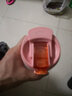 天喜（TIANXI）咖啡杯女生高顏值新款保溫杯陶瓷內(nèi)膽便攜隨行杯子大容量隨手杯杯 粉色 400ml+3D立體貼+杯刷 曬單實(shí)拍圖