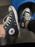 匡威（Converse）高幫帆布鞋 All STAR 運動休閑鞋 黑色情侶鞋子男 101010 38 曬單實拍圖