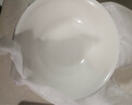 思佰得純白色6/7/8/9英寸骨瓷面碗陶瓷大湯碗湯盆大碗飯碗沙拉碗 6.3英寸廣口碗[4個(gè)] 曬單實(shí)拍圖