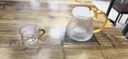 禾艾蘇（heisou）圍爐煮茶壺玻璃提梁壺耐熱泡茶器帶過(guò)濾泡茶壺辦公室家用功夫茶具 禪道方把提梁煮茶壺1000ml+2杯 曬單實(shí)拍圖