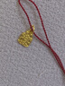 權(quán)大福黃金古法手工金實(shí)心吊墜開運(yùn)千萬兩上上簽仙女足金掛墜手鏈小配件 必勝吊墜約0.5g/個(gè) 曬單實(shí)拍圖