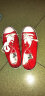 法拉步春季新款小白帆布鞋女原宿风鞋百搭韩版鞋学生透气板鞋子潮 红色（A01） 36 实拍图