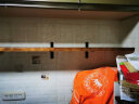 廷锦墙上置物架实木复古隔板收纳壁挂一字搁板铁艺家用墙壁酒架厨房架 单件长100宽20厚2CM 实拍图