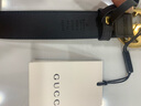GUCCI 古馳 女士皮革皮帶腰帶雙G 黑色2cm 3cm 4cm 做舊款414516 AP00T 1000-3cm 80cm(適合29-30褲圍） 曬單實(shí)拍圖