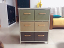 心情生活 日式斗柜抽屜式收納柜臥室斗櫥床頭柜鐵藝柜子儲物柜簡(jiǎn)易邊柜床頭柜簡(jiǎn)約現代 大號三層六抽 曬單實(shí)拍圖