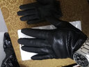 竇馳男士秋冬網(wǎng)眼薄款絲光里真羊皮手套男式觸屏絨布里保暖司機皮手套 曬單實(shí)拍圖
