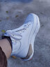 萊然休閑鞋女士平底女鞋子顯瘦牛皮高幫運動(dòng)單鞋透氣2026春夏季新款潮 白色布里 37 曬單實(shí)拍圖