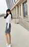 川蕓牛仔半身裙休閑短裙減齡款2025年夏季新款a字高腰顯瘦女裙 藍(lán)色【裙長(zhǎng):45-47cm】 L/28( 105-115斤) 曬單實(shí)拍圖