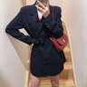FASLOV休閑小西裝女春秋職業(yè)裝女裝套裝主持人正裝氣質(zhì)名媛御姐西服外套 褲子 L 曬單實拍圖