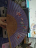 巧工坊刺繡折扇古風(fēng)扇子女流蘇真絲蘇繡扇中國風(fēng)夏季漢服旗袍舞蹈扇禮物百蝶7寸豪華款 錦盒/扇袋/扇架 曬單實(shí)拍圖