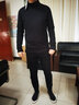 誠景高領(lǐng)加絨加厚t恤打底衫男保暖內搭男士長(cháng)袖秋衣男生秋冬內襯上衣I 黑色加絨加厚 4XL 曬單實(shí)拍圖