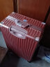 皮尔卡丹行李箱女铝框28英寸万向轮拉杆箱大容量高颜值旅行密码箱皮箱子 实拍图