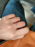 鹿戀999足銀魯伯特之淚戒指女輕奢小眾磨砂指環(huán)網(wǎng)紅ins三八婦女節禮物 女戒指單只 曬單實(shí)拍圖
